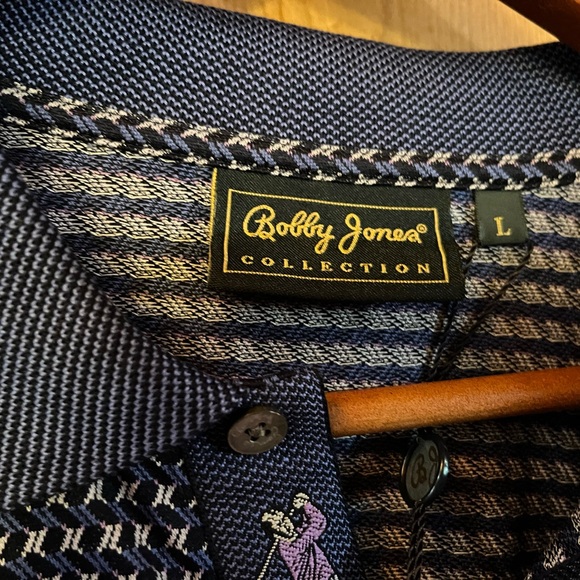 Golf polo USGA Bobby Jones Collection size Large New With Tags Navy - Picture 3 of 11